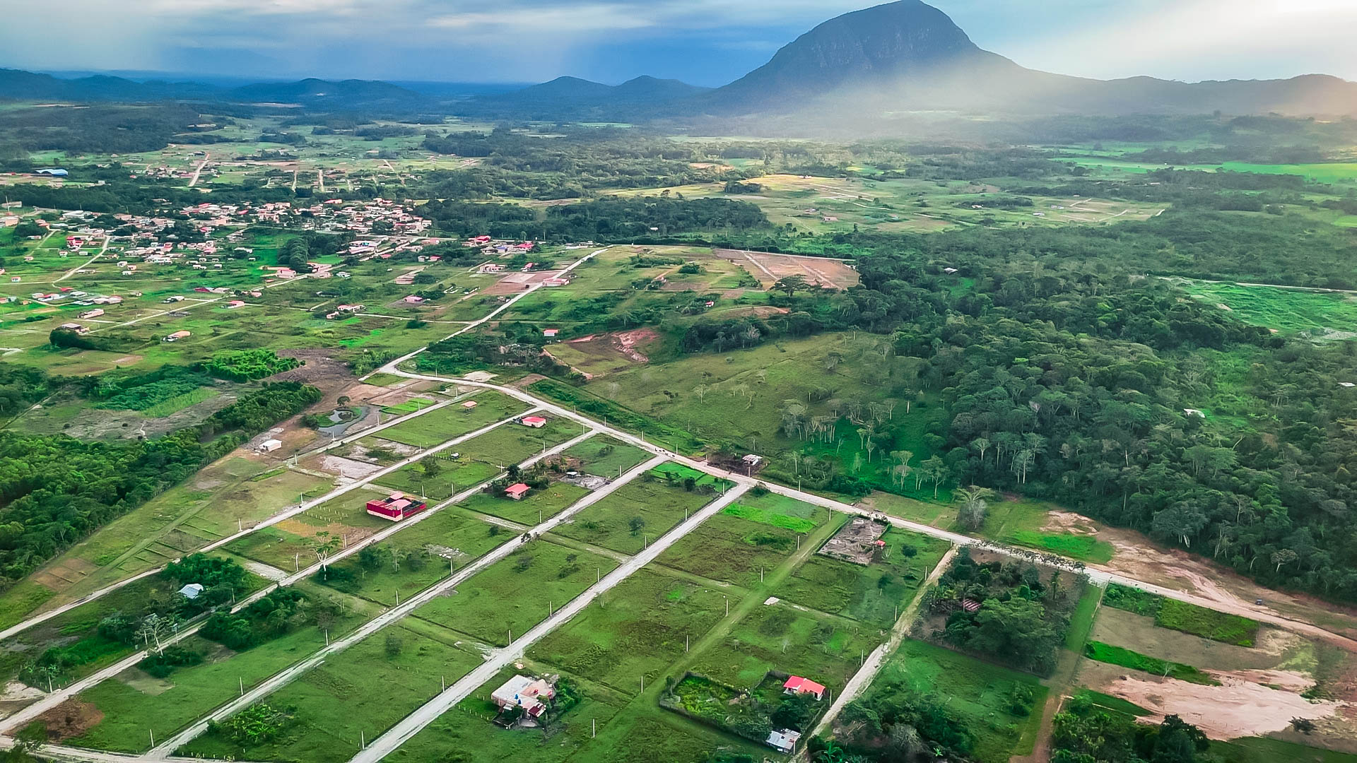 Vista aérea del proyecto Santa Anita, Moyobamba